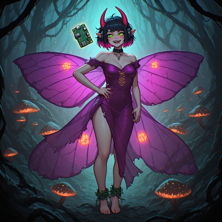 Nixi, corrupted druid fairy